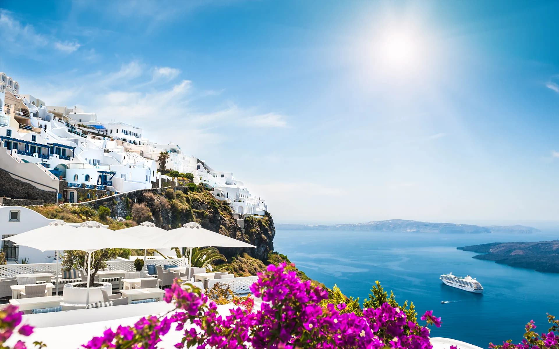 Santorini Island cruise port