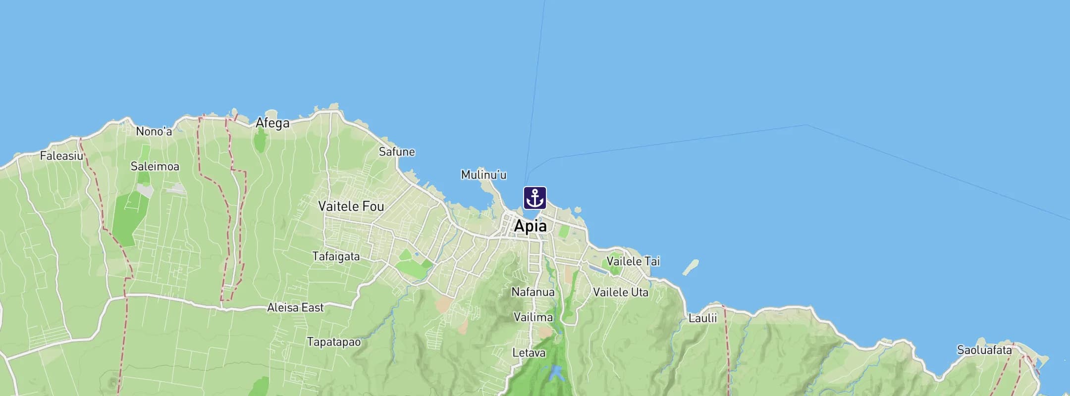 Map of Apia