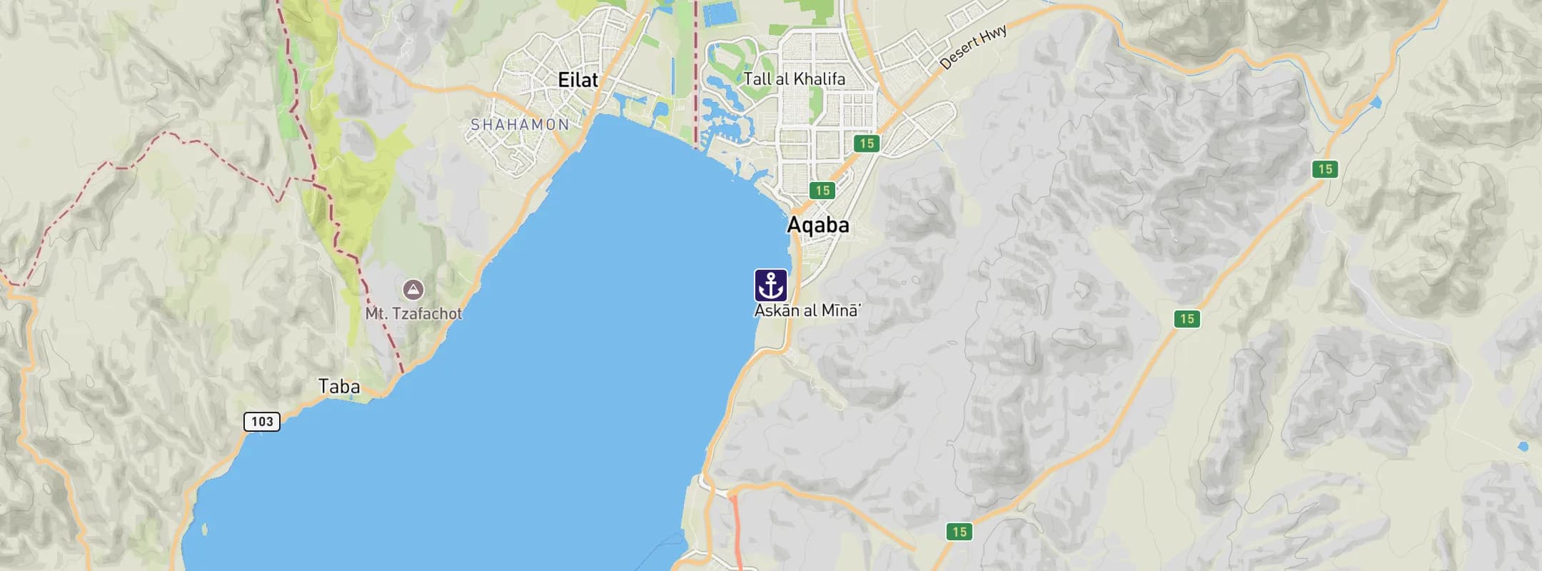 Map of Aqaba
