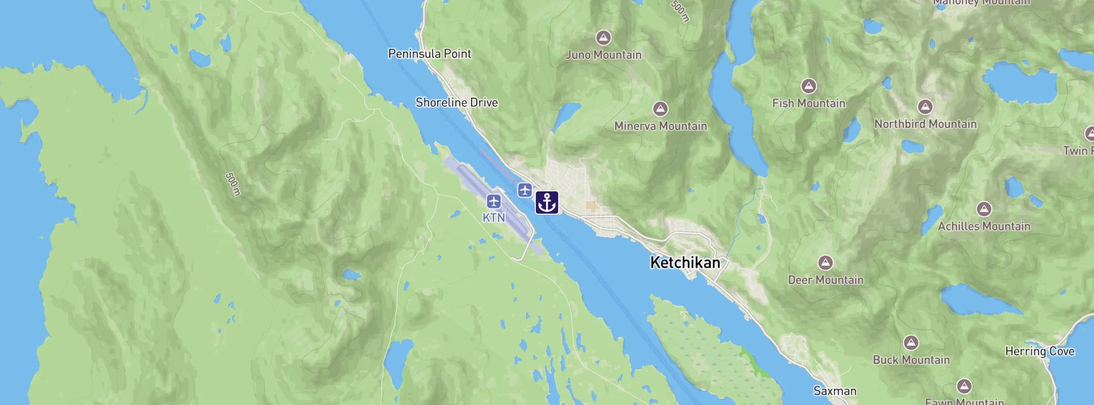 Map of Ketchikan