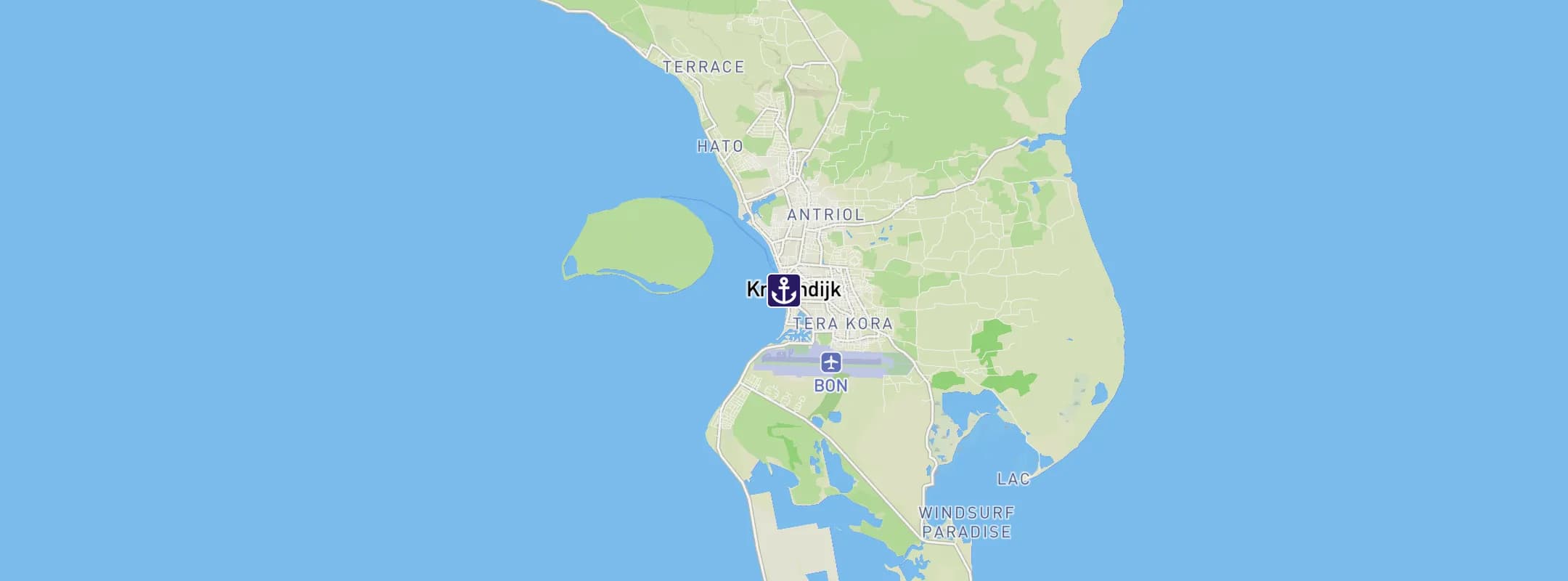 Map of Kralendijk Bonaire