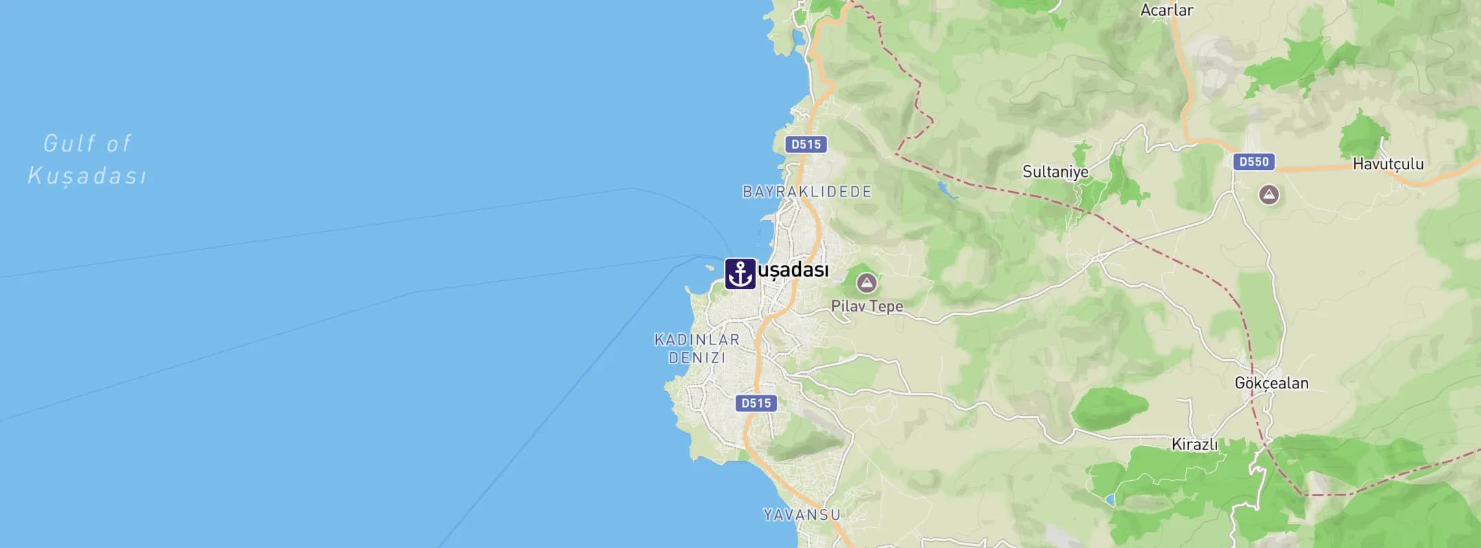 Map of Kusadasi