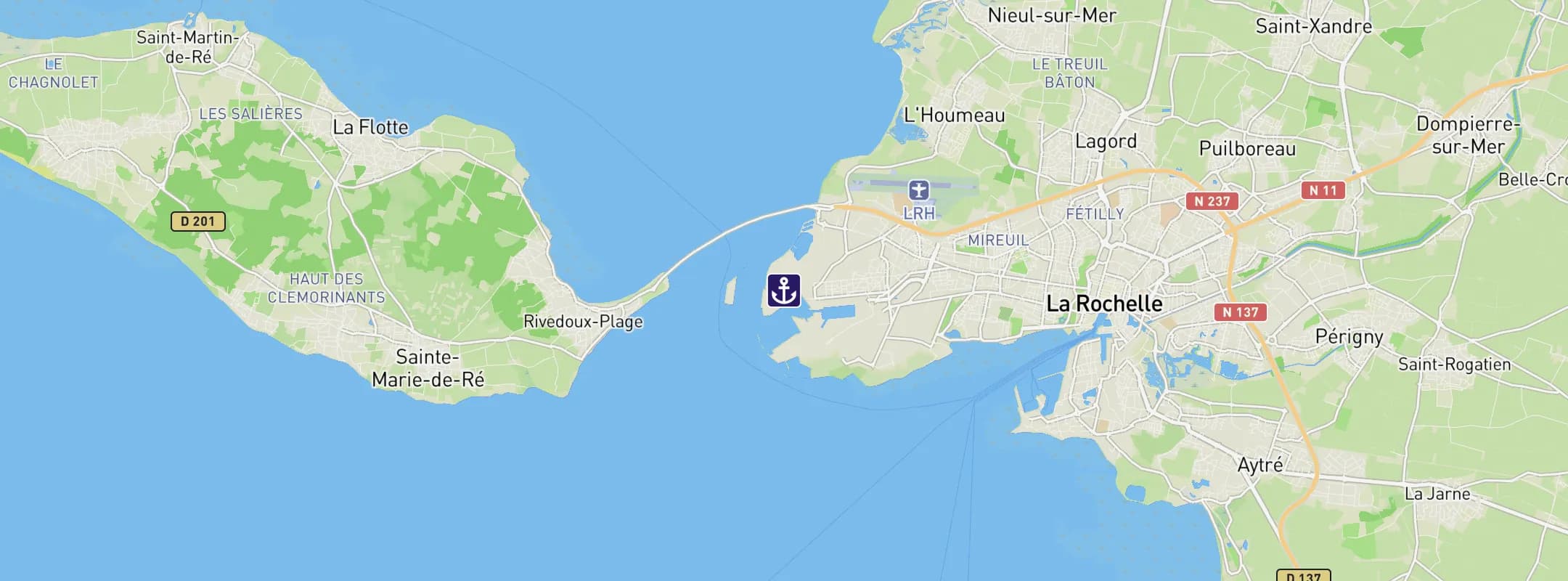 Map of La Rochelle