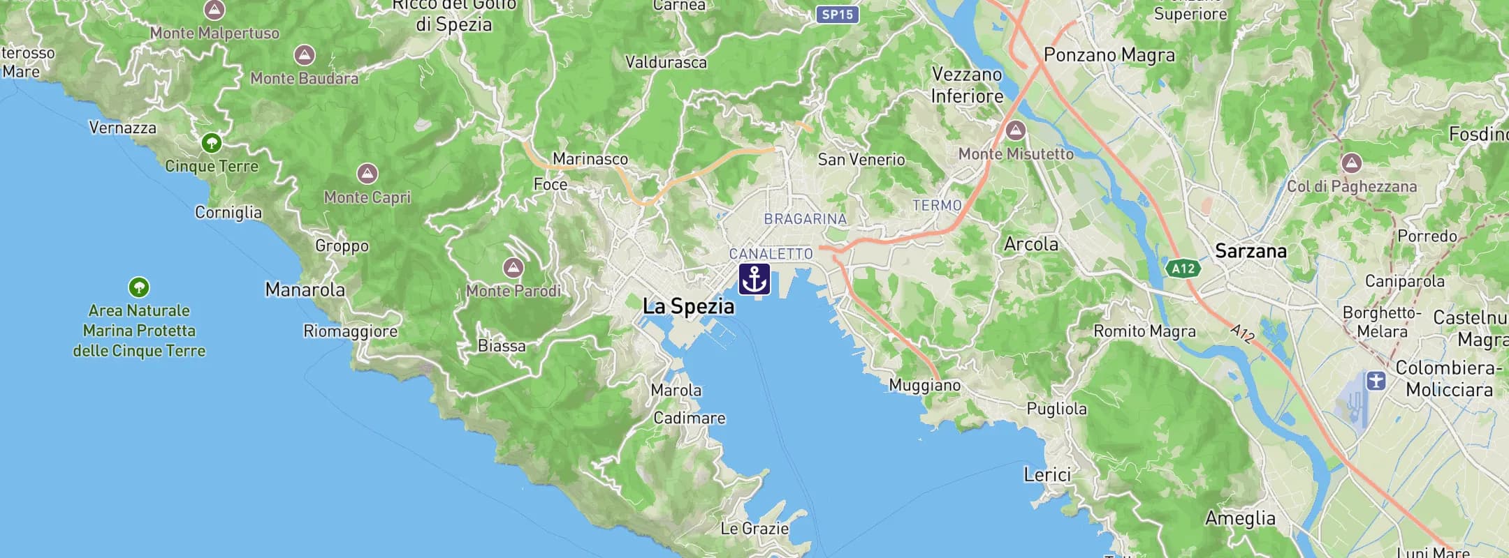 Map of La Spezia