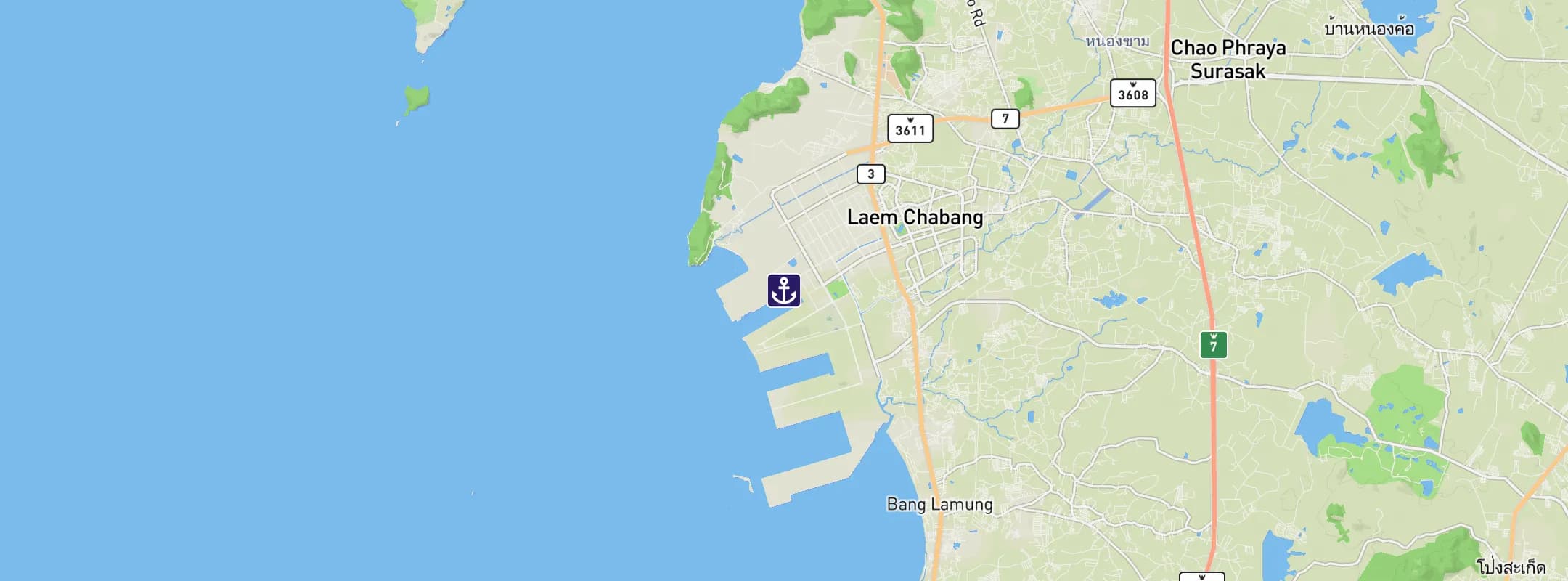 Map of Laem Chabang
