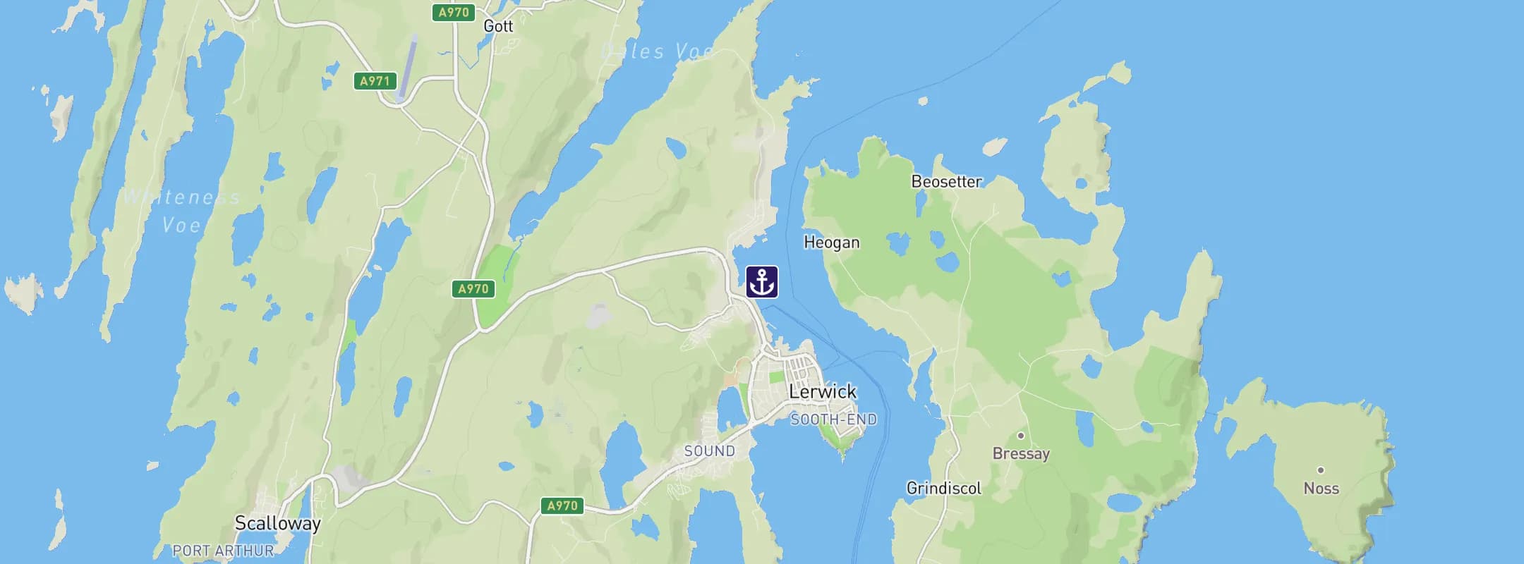 Map of Lerwick