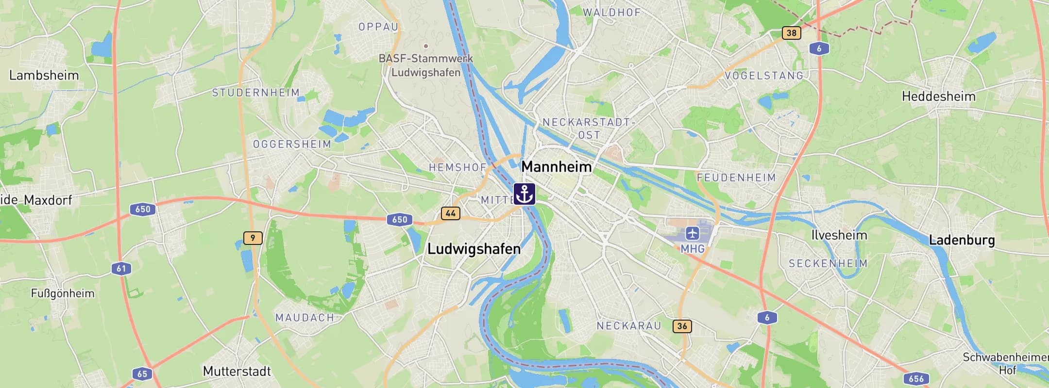 Map of Mannheim