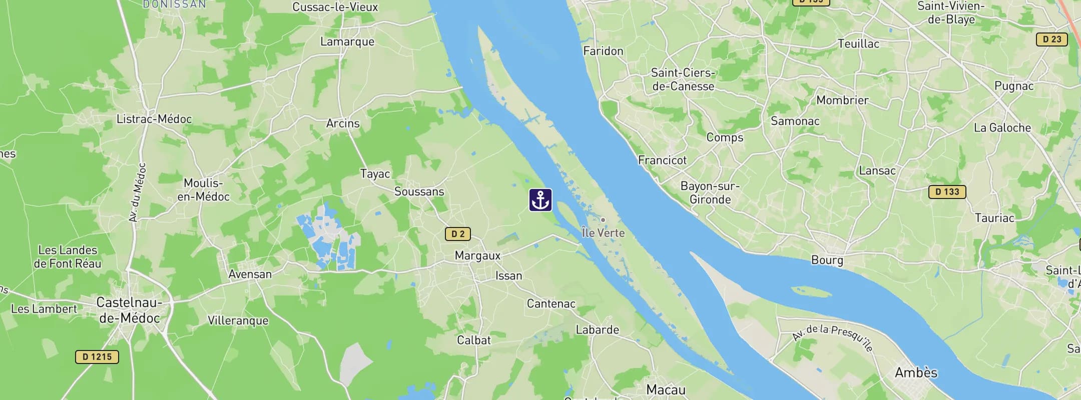 Map of Margaux-Cantenac