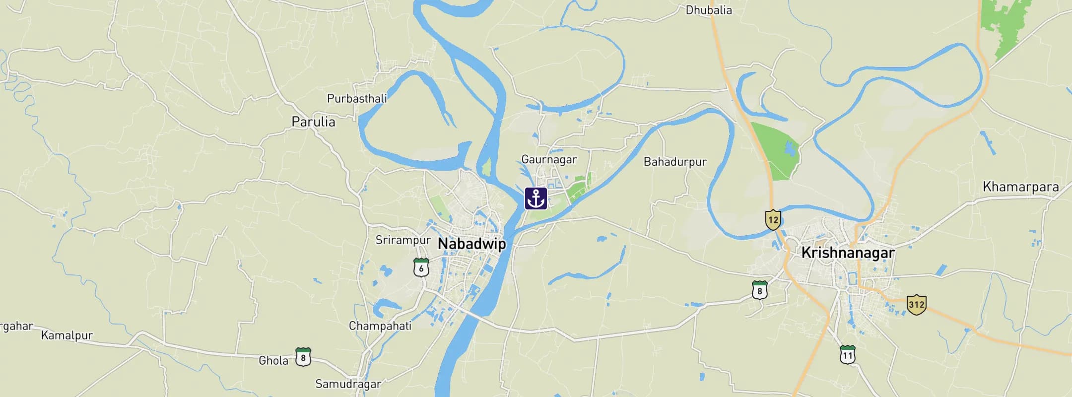 Map of Mayapur