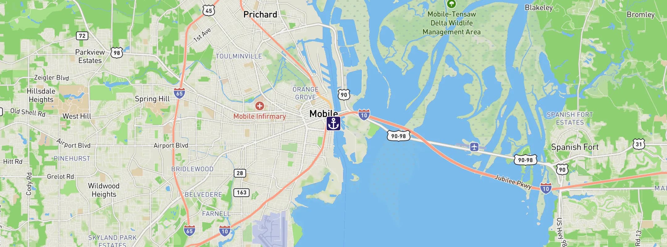 Map of Mobile