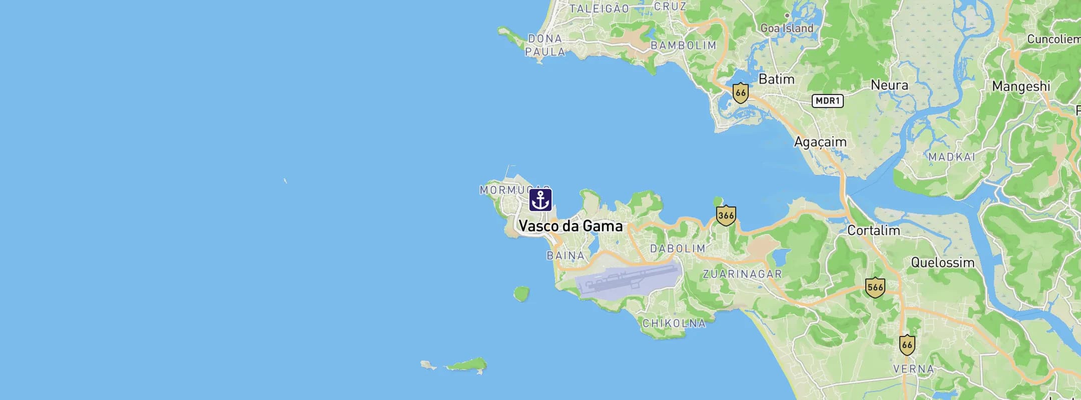 Map of Mormugao