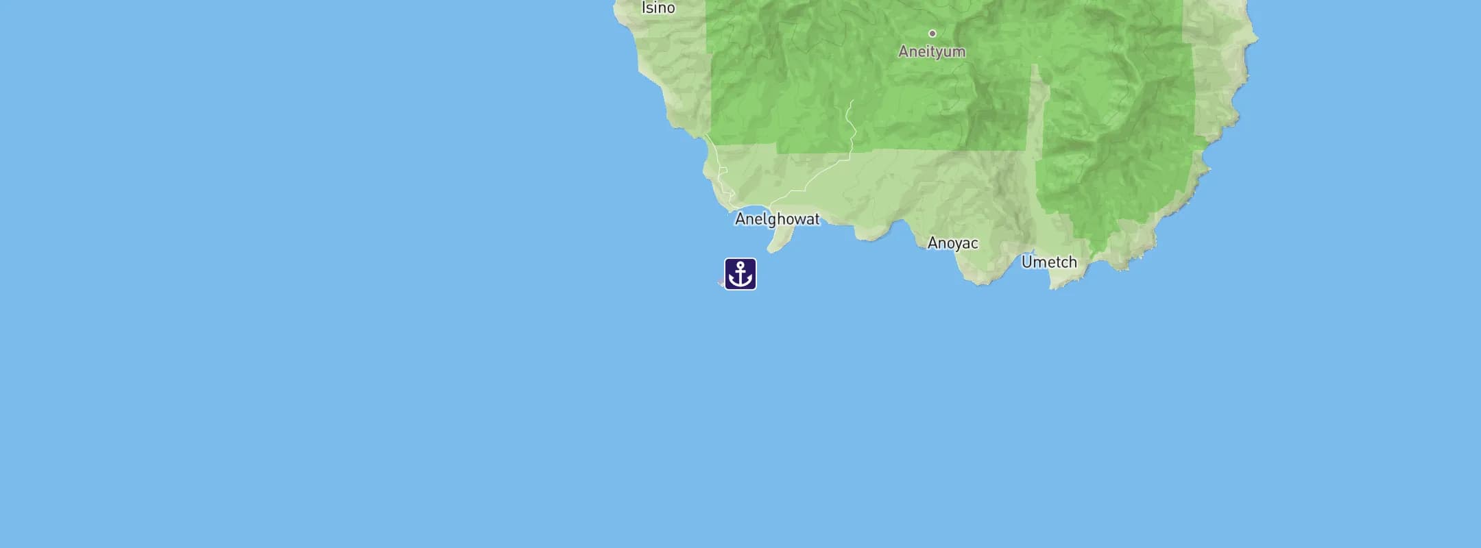 Map of Mystery Island