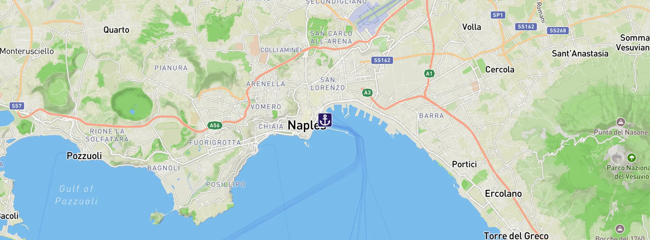 Map of Naples