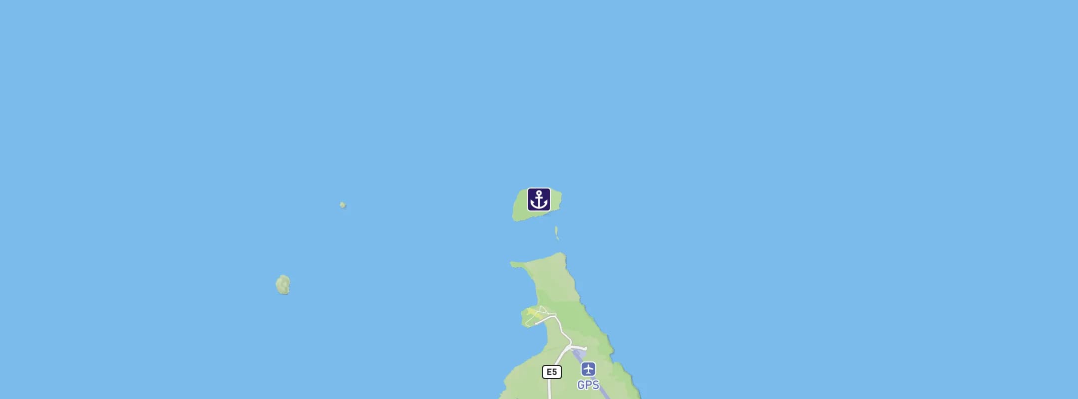 Map of North Seymour Island
