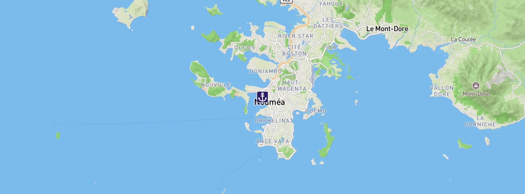 Map of Noumea