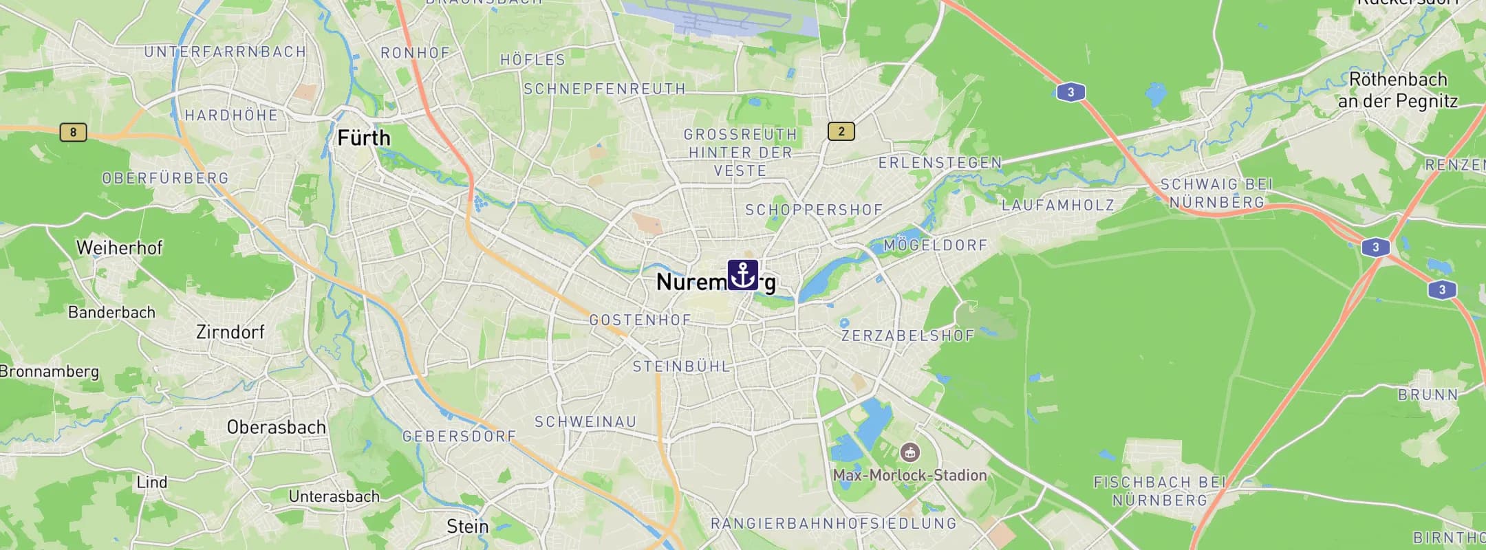 Map of Nuremberg