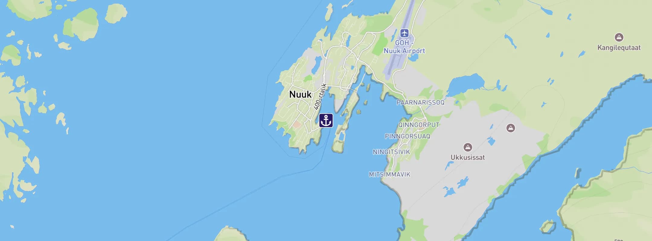 Map of Nuuk