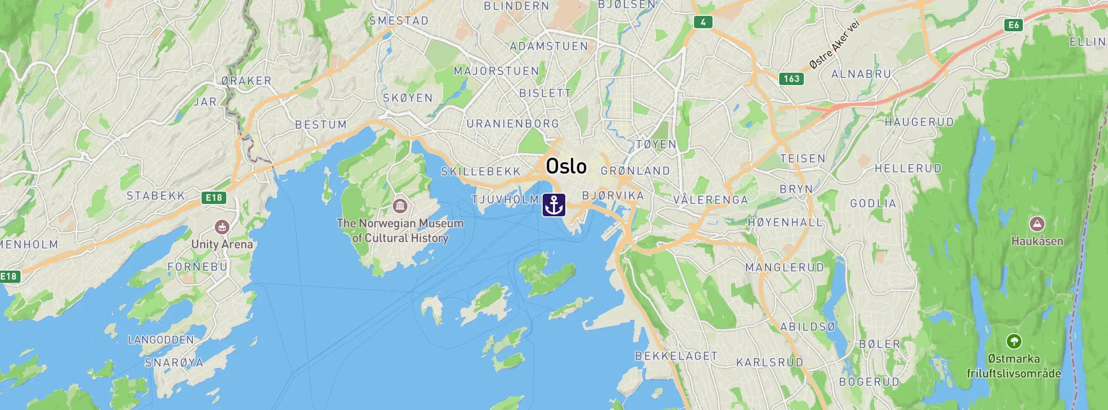Map of Oslo