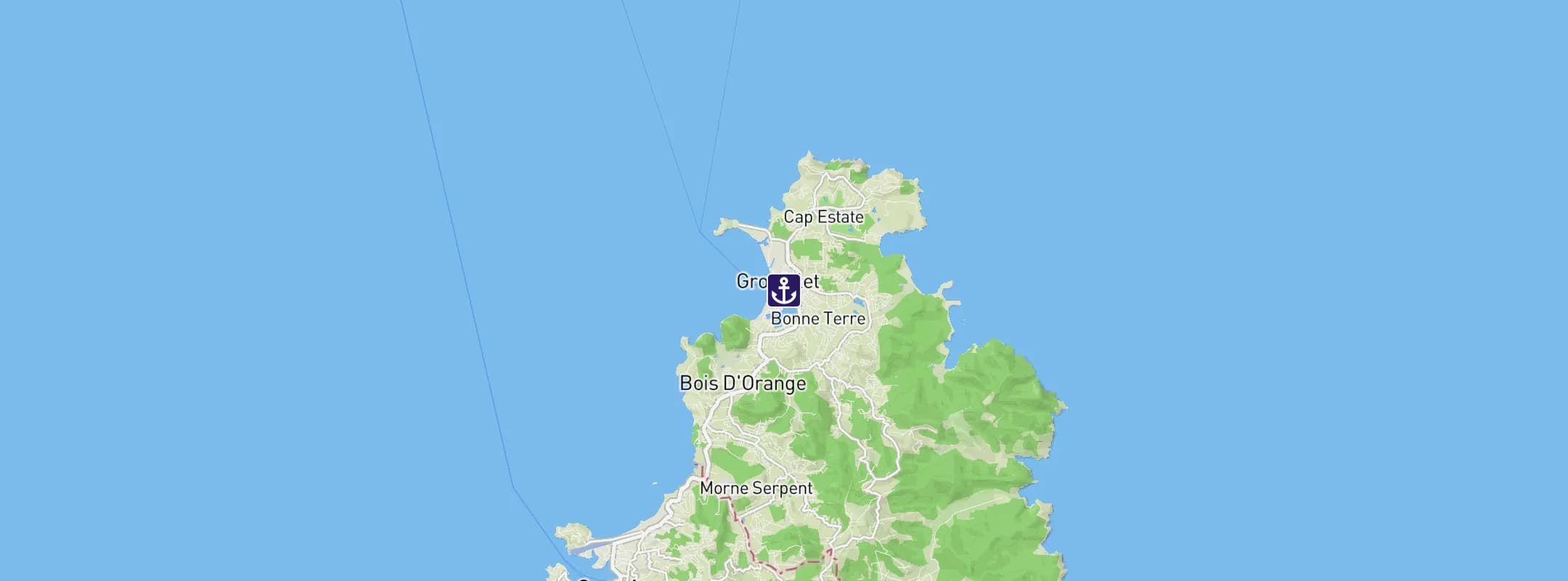 Map of Pigeon Island