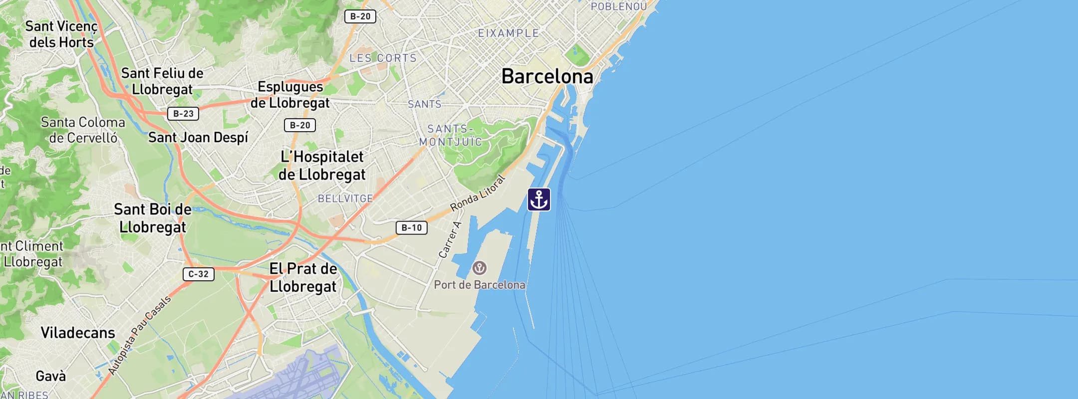 Map of Barcelona