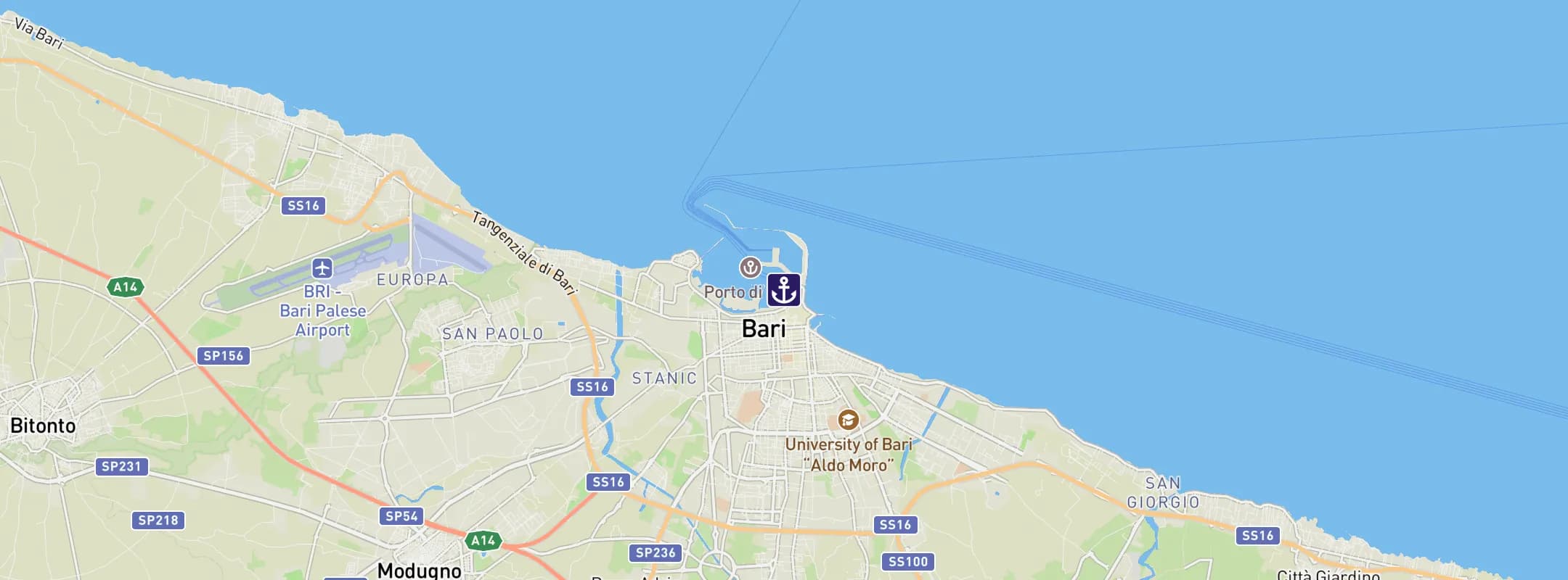 Map of Bari