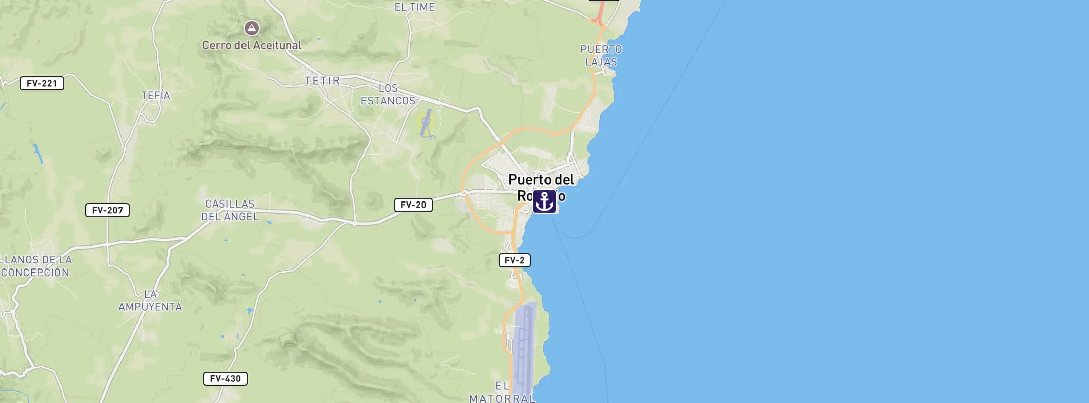 Map of Puerto del Rosario