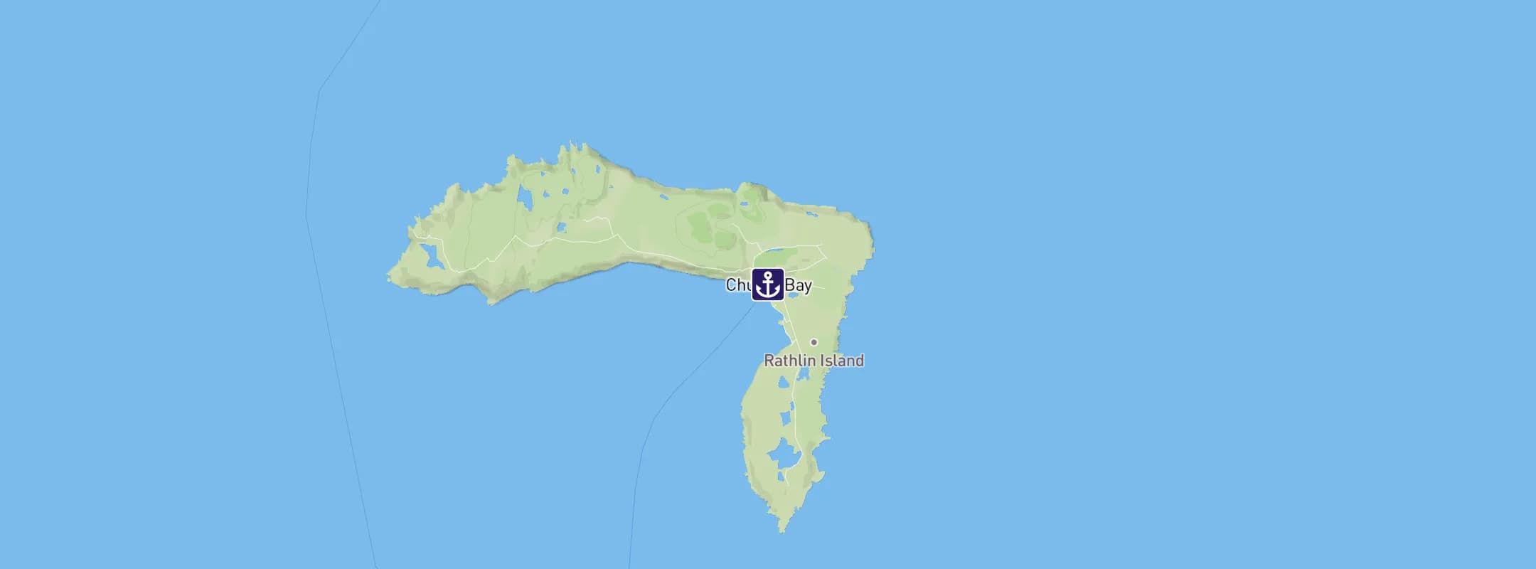 Map of Rathlin Island