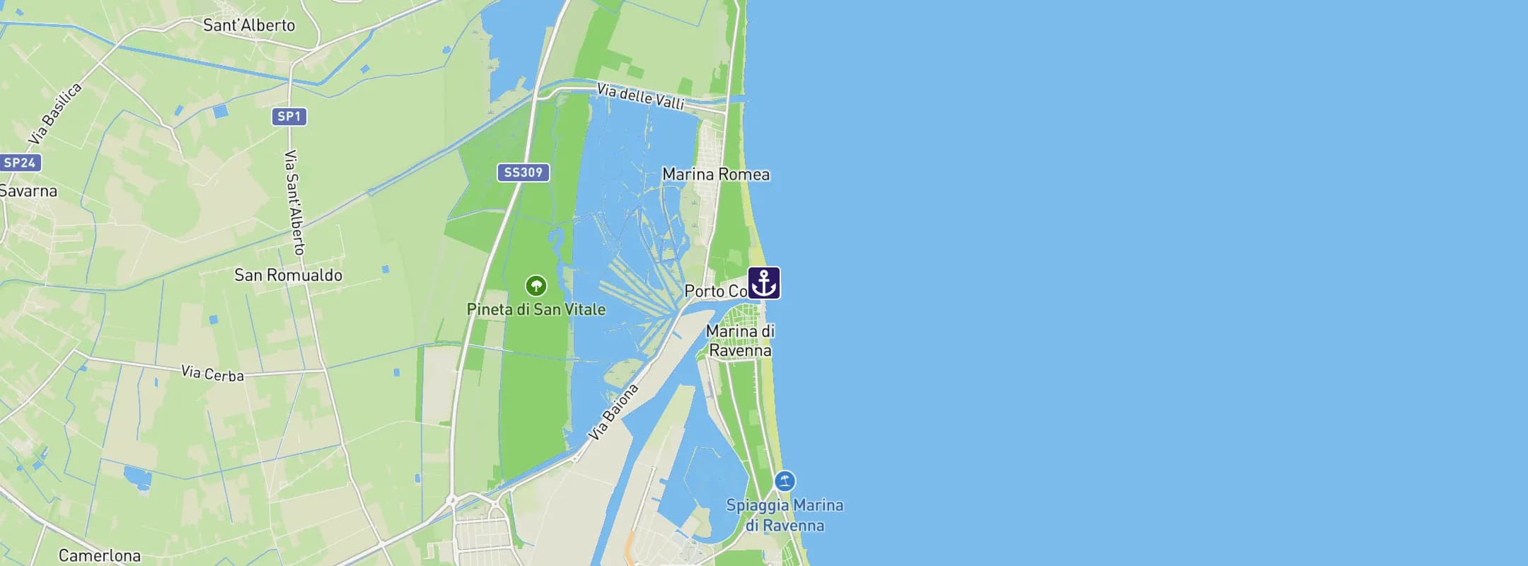 Map of Ravenna