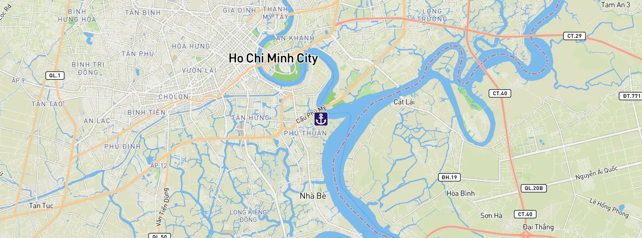 Map of Ho Chi Minh