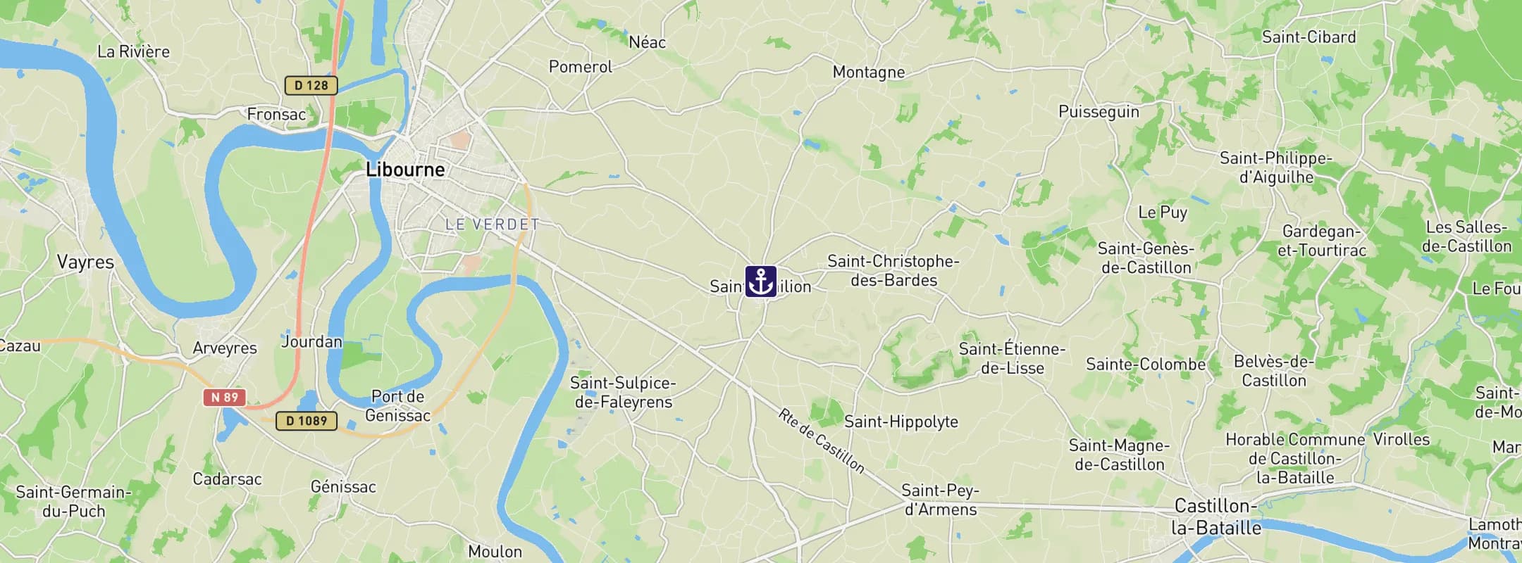 Map of Saint-Emilion