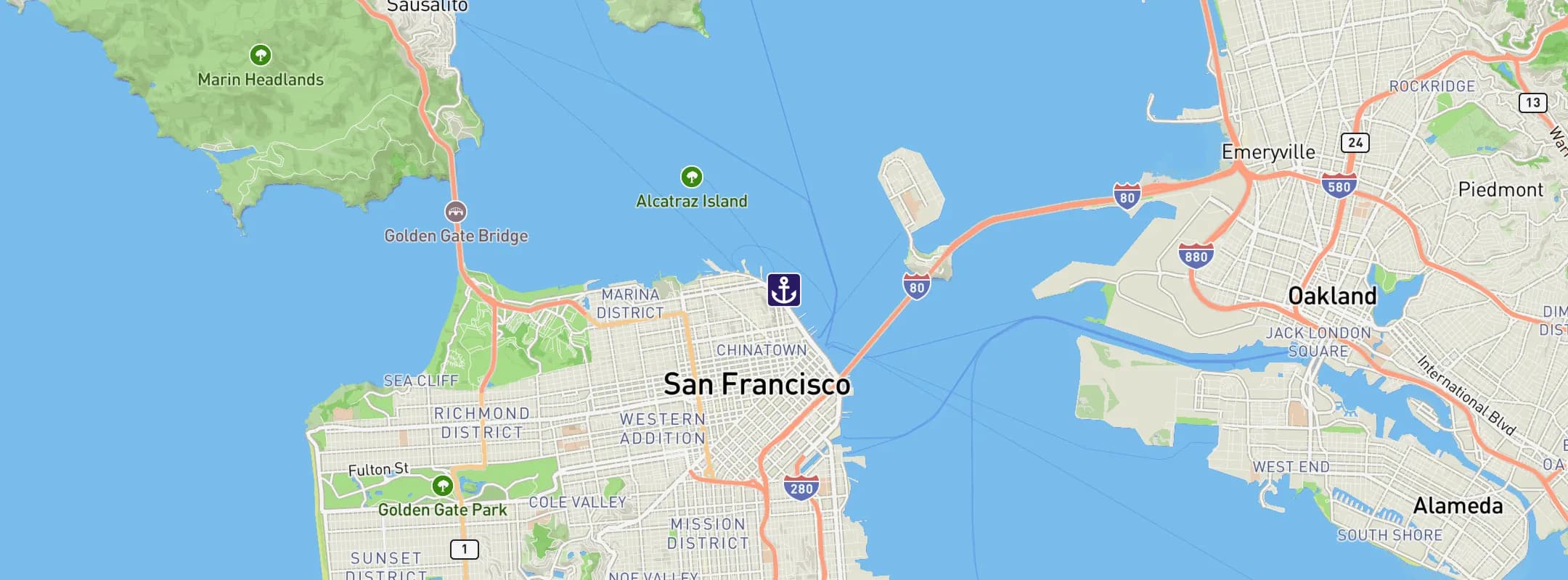 Map of San Francisco
