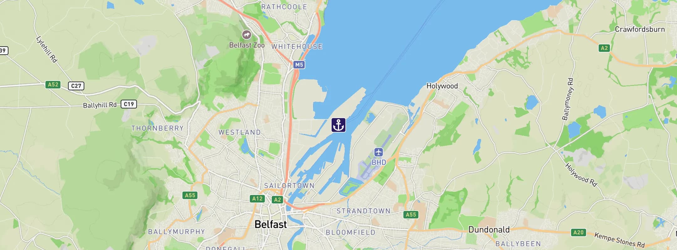 Map of Belfast