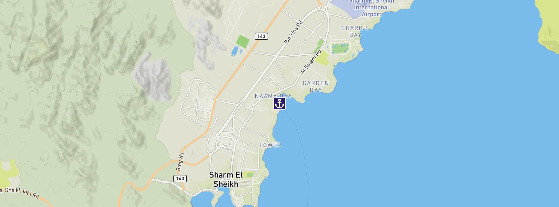 Map of Sharm El Sheikh