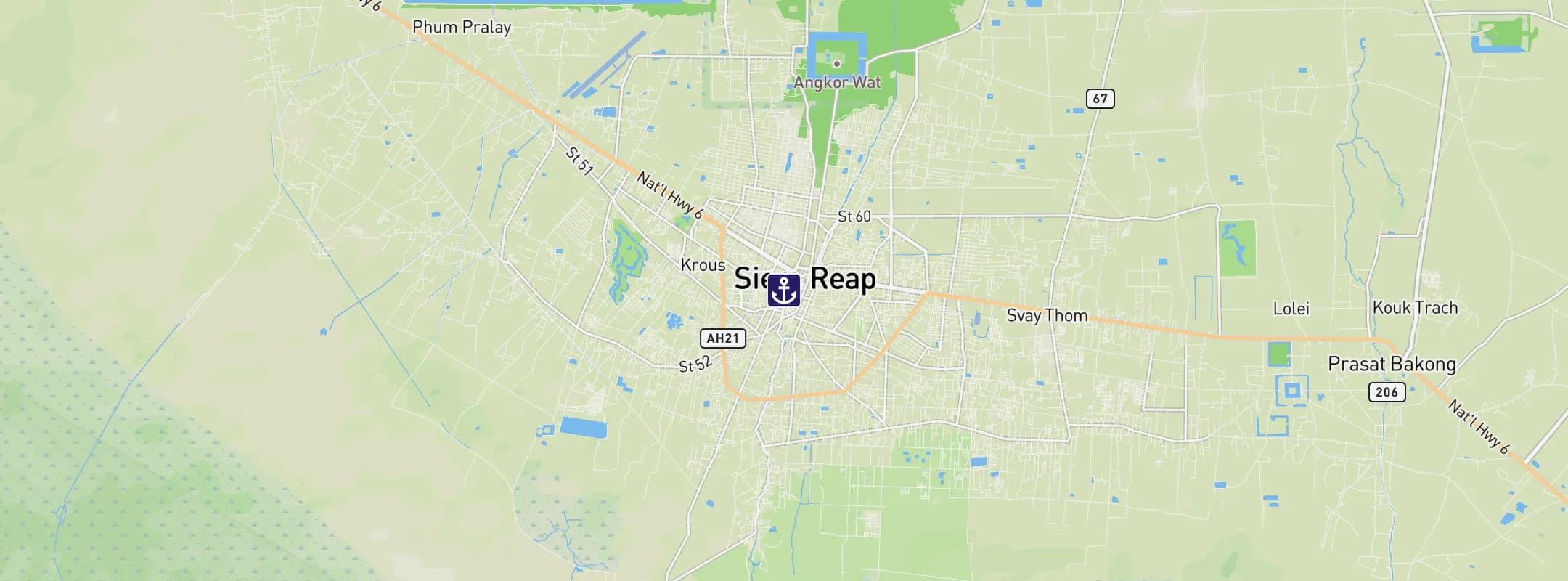 Map of Siem Reap