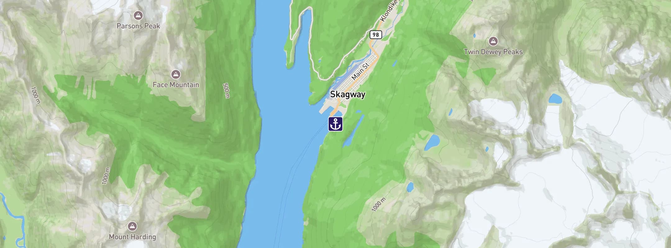 Map of Skagway