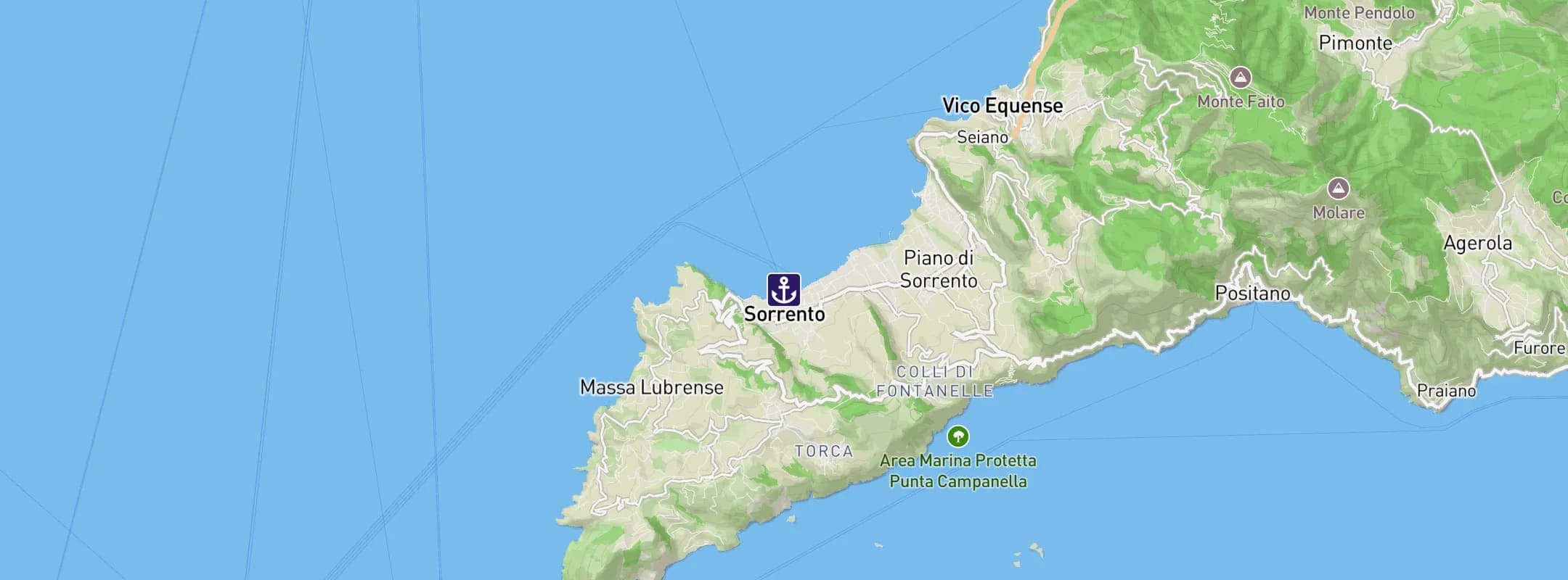 Map of Sorrento