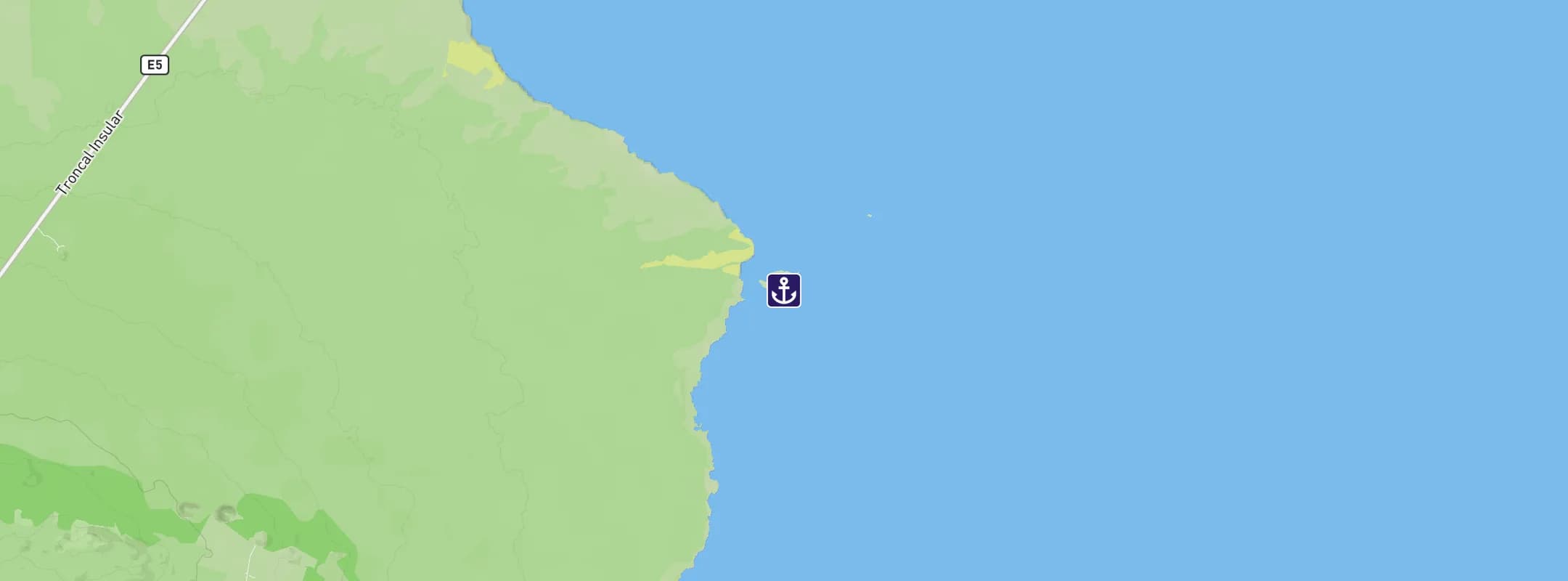 Map of South Plaza Island