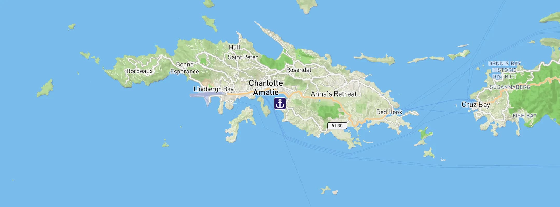 St Thomas Island USVI cruise port