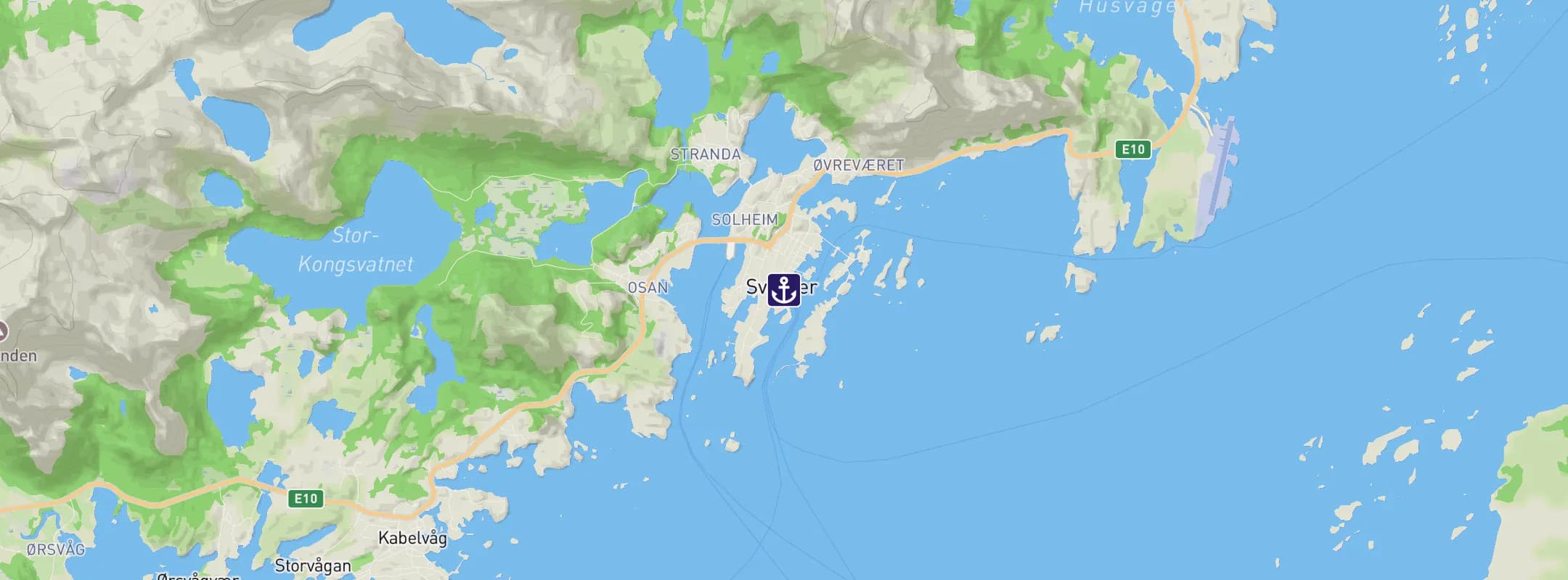 Map of Svolvaer