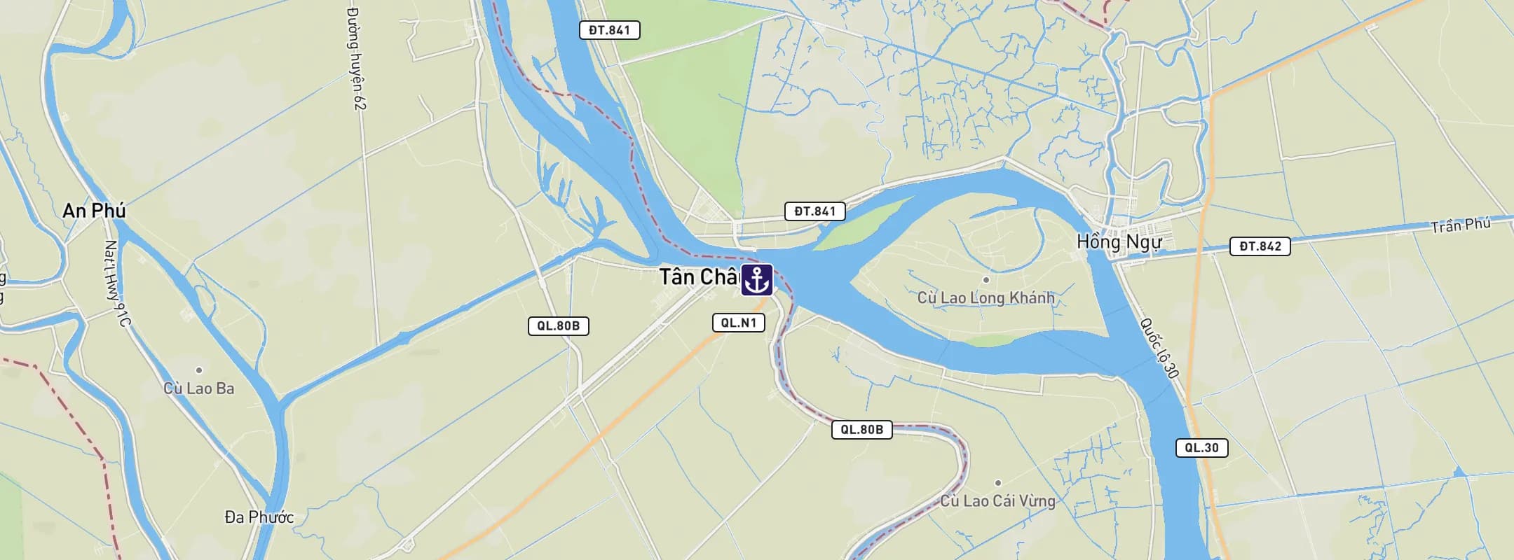 Map of Tan Chau