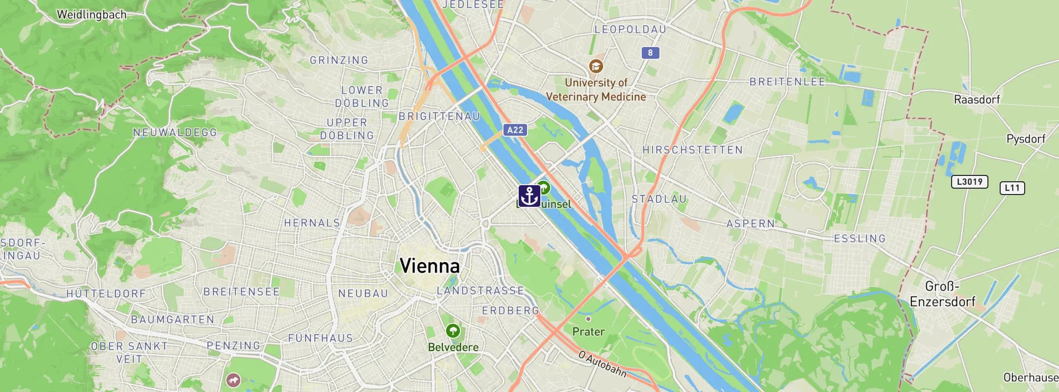 Map of Vienna