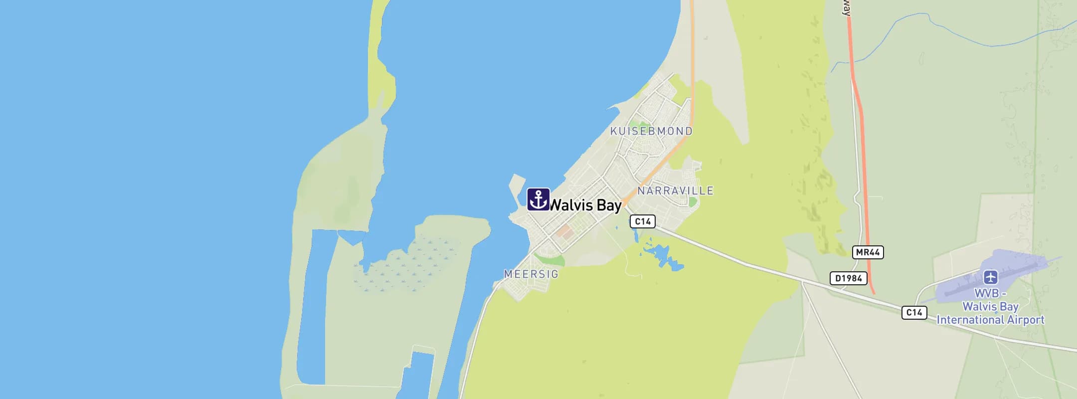Map of Walvis Bay