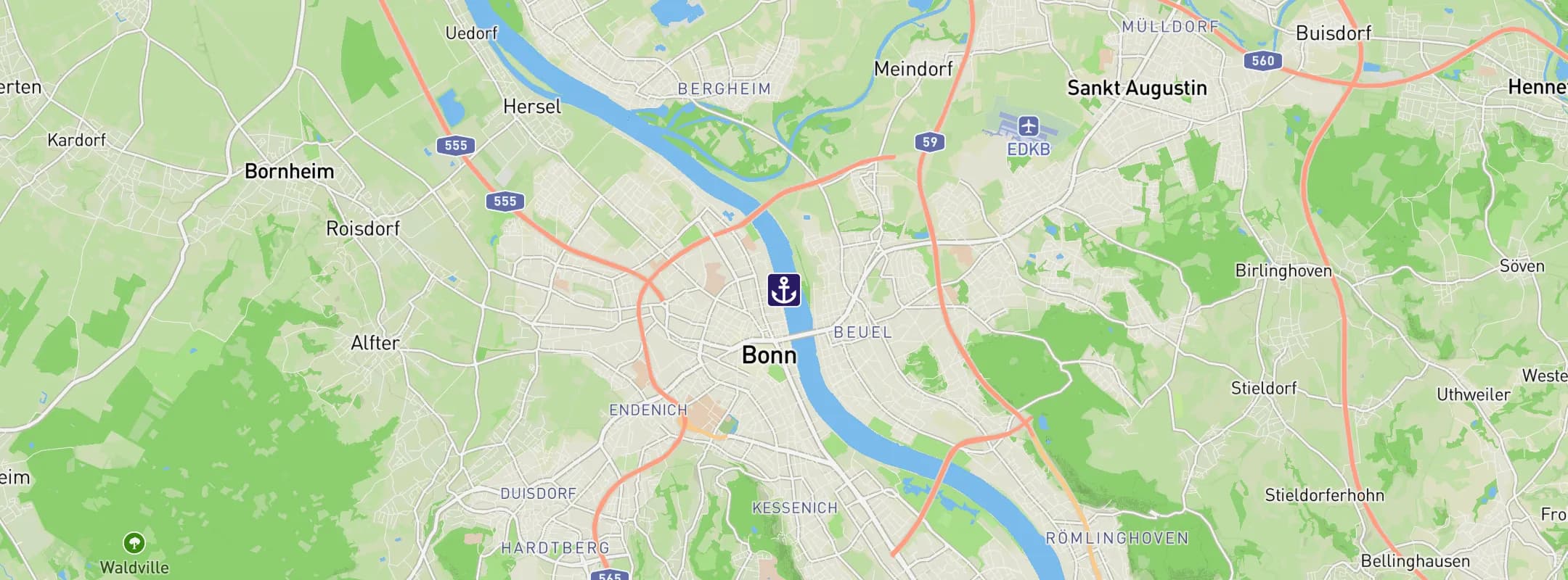 Map of Bonn