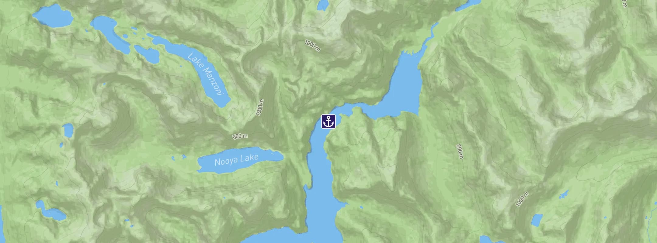 Map of Misty Fjords
