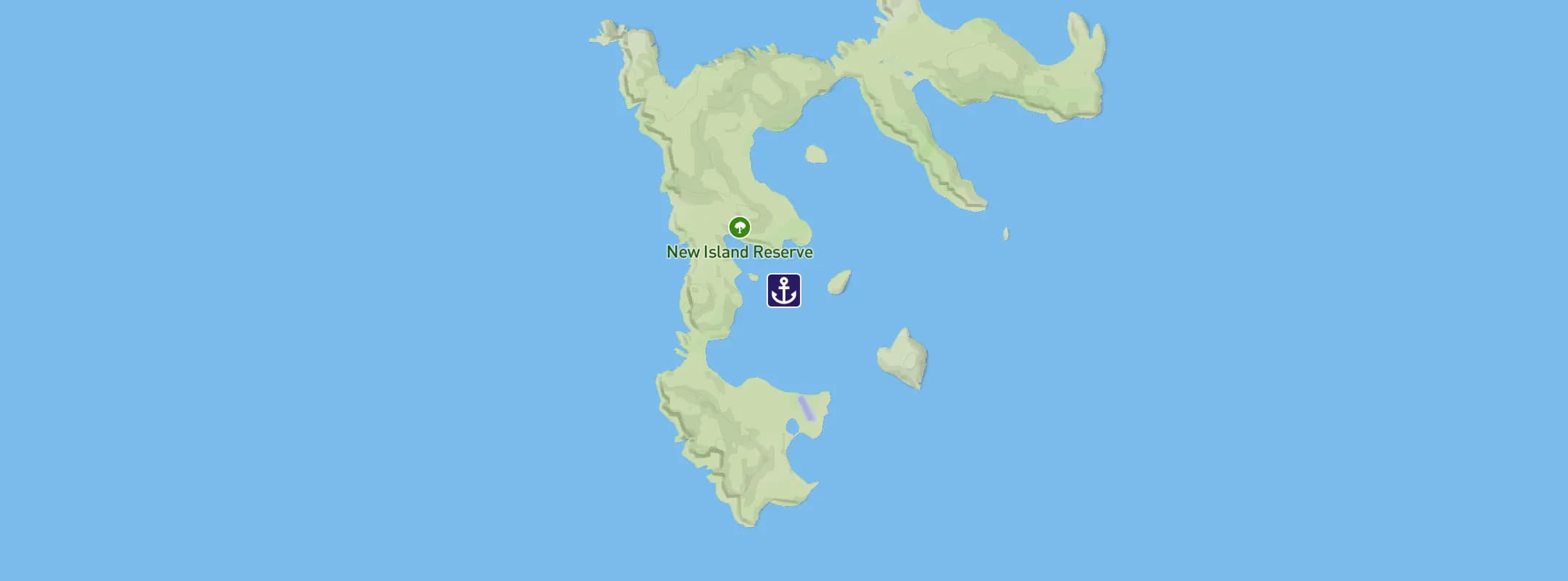 Map of New Island