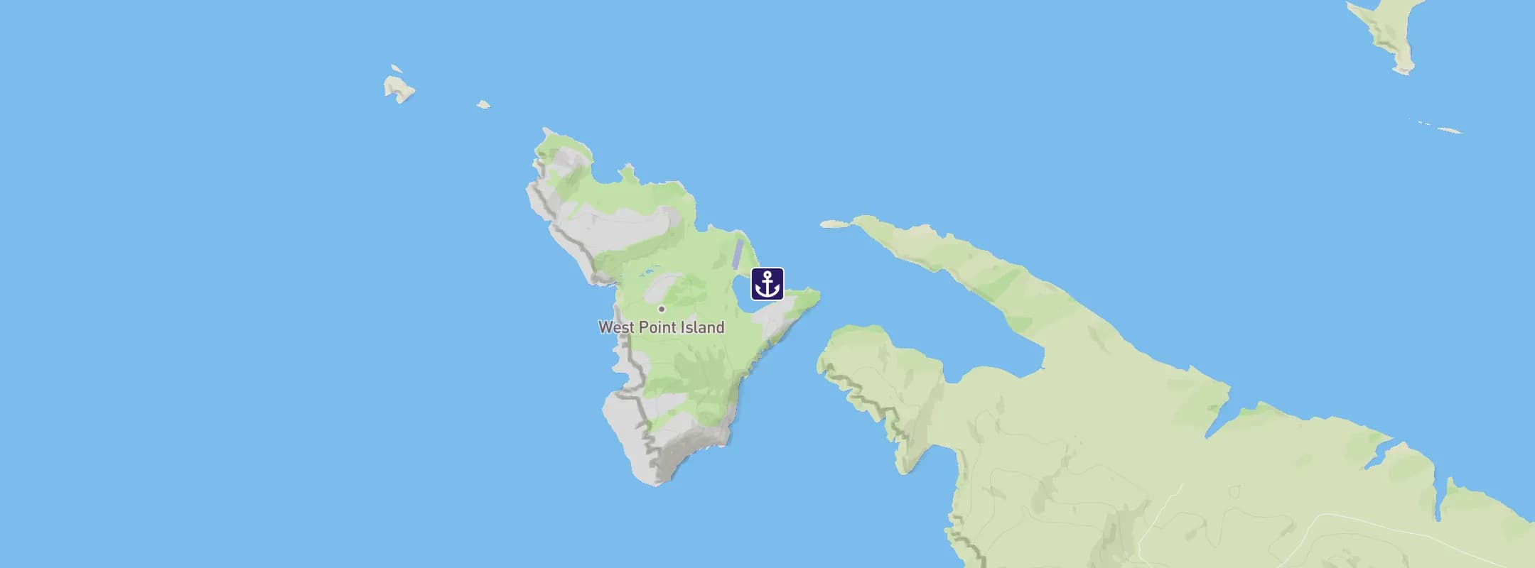 Map of West Point Island