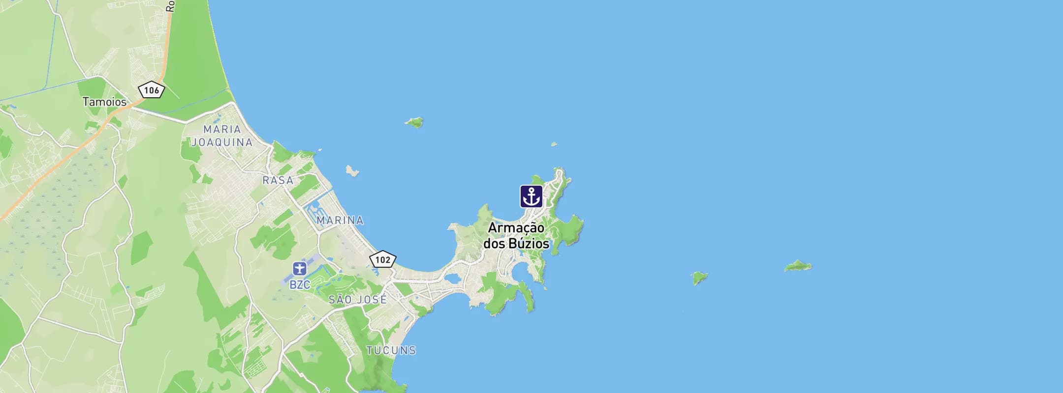 Map of Buzios