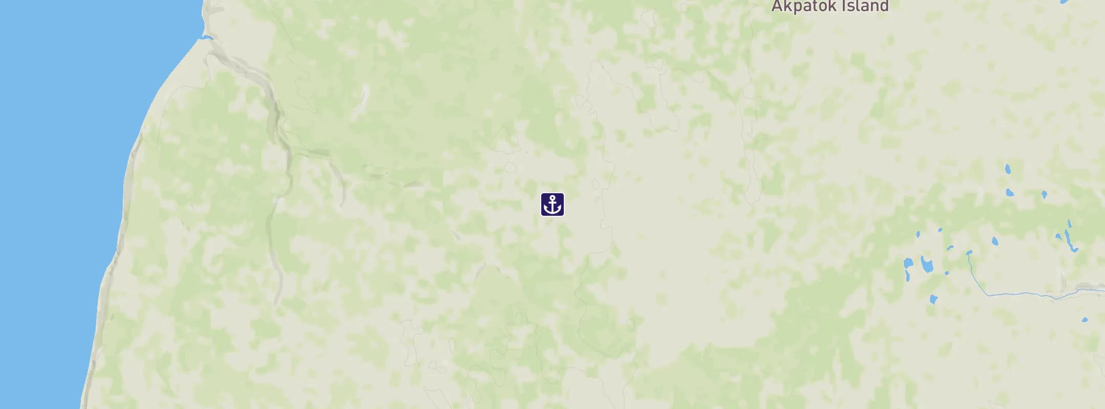 Map of Akpatok Island