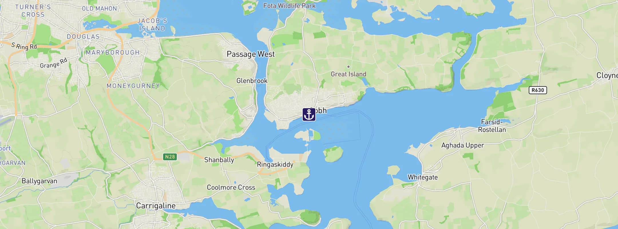 Map of Cobh-Cork