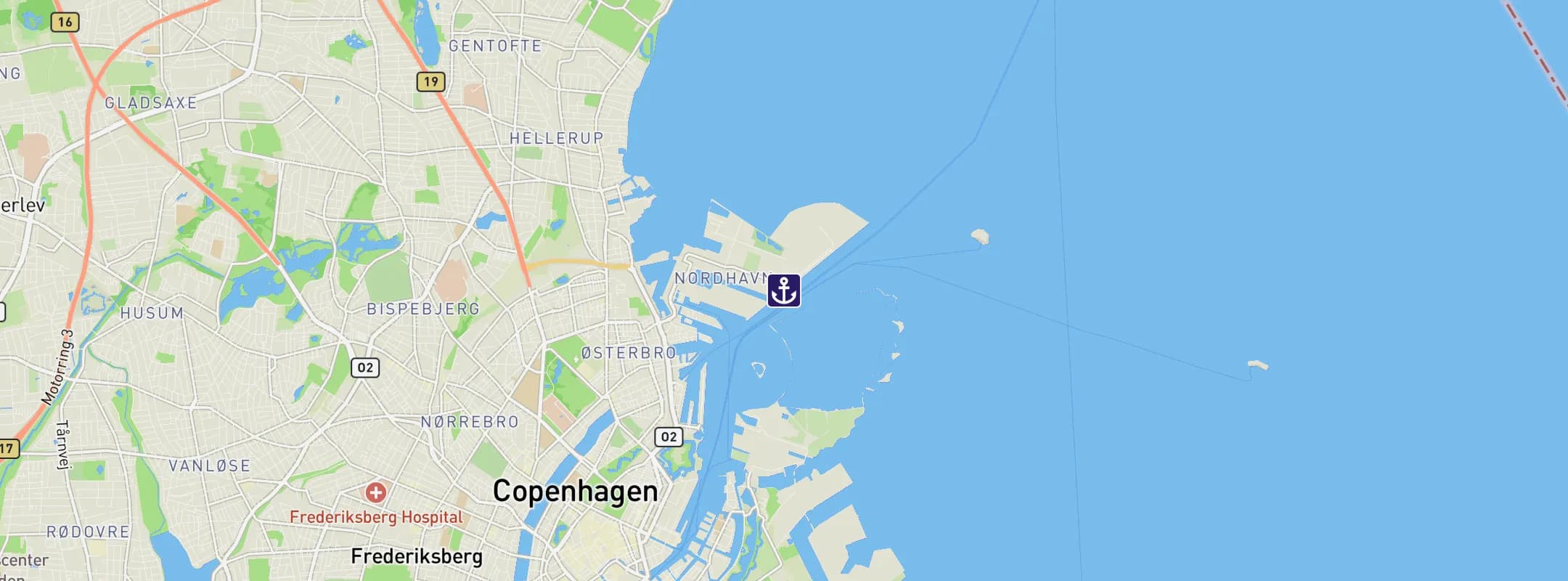 Map of Copenhagen